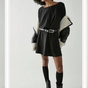 Free People! Beach Santa Maria Mini Dress in Black NWT!